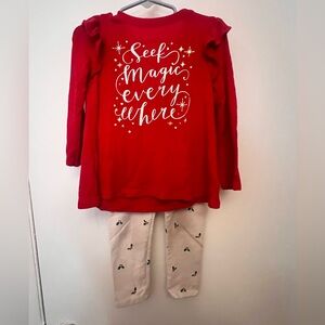 Christmas Outfit - Cat and Jack - Toddlers 2T